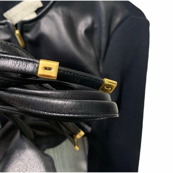 Doncaster 100% Leather & Wool Gold Detail Luxury Jacket S - Picture 2 of 11